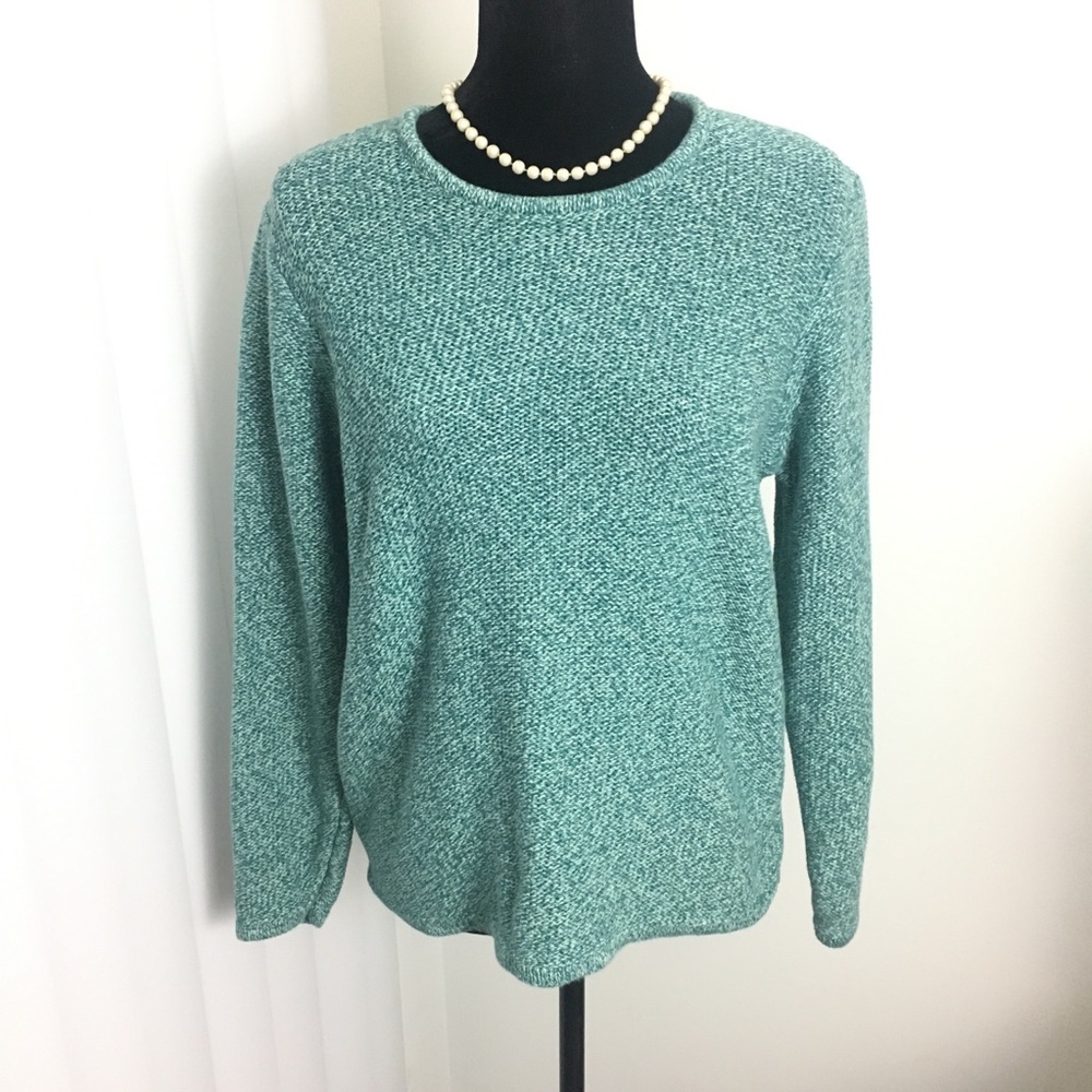 LL Bean Vintage Women’s Sweater Lg 100% Cotton.